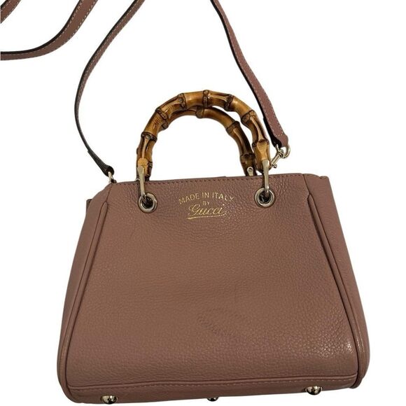 Gucci Brown Satchel with Bamboo Handles - Picture 12 of 15